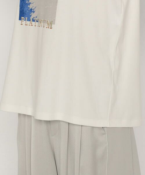 COMME CA PLATINUM / コムサ・プラチナ Tシャツ | 60/-スビン リサイクルオーガニックスムース プリントTシャツ | 詳細11