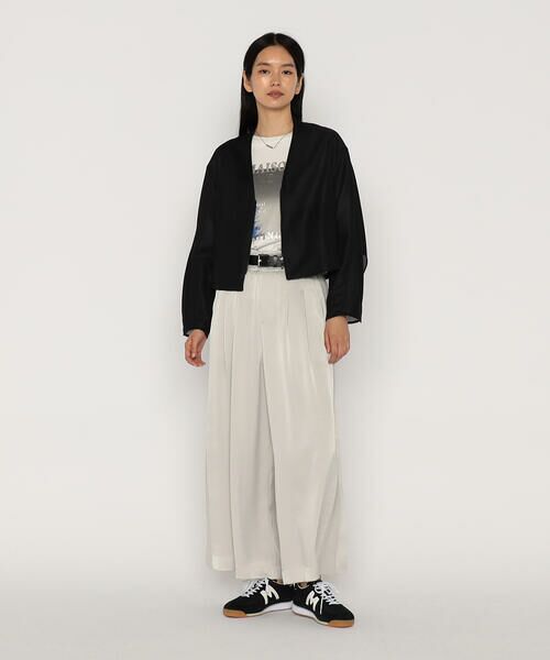 COMME CA PLATINUM / コムサ・プラチナ Tシャツ | 60/-スビン リサイクルオーガニックスムース プリントTシャツ | 詳細2