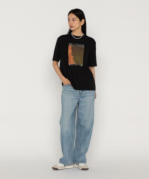 COMME CA PLATINUM / コムサ・プラチナ Tシャツ | 60/-スビン リサイクルオーガニックスムース プリントTシャツ | 詳細14