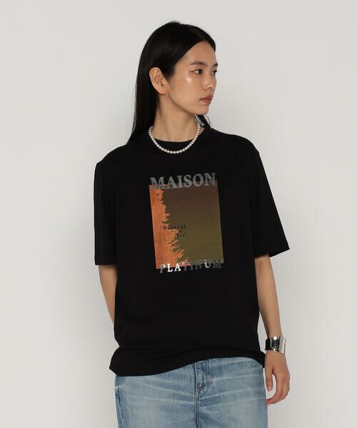 COMME CA PLATINUM / コムサ・プラチナ Tシャツ | 60/-スビン リサイクルオーガニックスムース プリントTシャツ | 詳細16