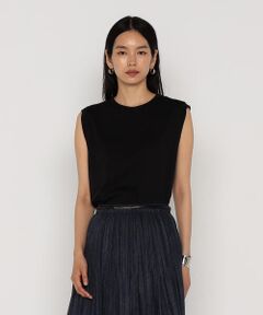 COMME CA PLATINUM / コムサ・プラチナ Tシャツ | 60/-スビン リサイクルオーガニックスムース　ねじりスリーブTシャツ