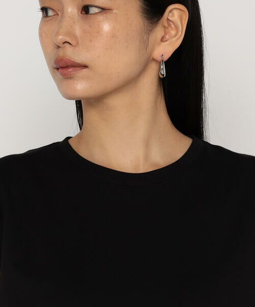 COMME CA PLATINUM / コムサ・プラチナ Tシャツ | 60/-スビン リサイクルオーガニックスムース　ねじりスリーブTシャツ | 詳細11