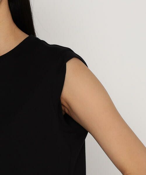 COMME CA PLATINUM / コムサ・プラチナ Tシャツ | 60/-スビン リサイクルオーガニックスムース　ねじりスリーブTシャツ | 詳細12