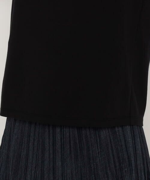 COMME CA PLATINUM / コムサ・プラチナ Tシャツ | 60/-スビン リサイクルオーガニックスムース　ねじりスリーブTシャツ | 詳細13