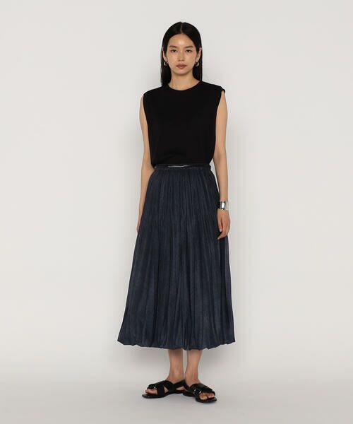 COMME CA PLATINUM / コムサ・プラチナ Tシャツ | 60/-スビン リサイクルオーガニックスムース　ねじりスリーブTシャツ | 詳細6