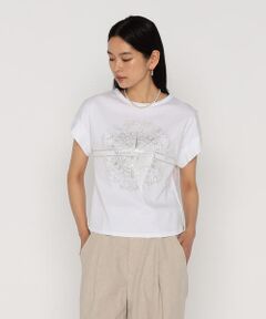 コムサプラチナ　K.T ホワイト Tシャツ M COMME CA PLATINUM / コムサ・プラチナ （レディース） Tシャツ