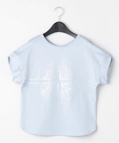 COMME CA PLATINUM / コムサ・プラチナ Tシャツ | コットンハイゲージポンチ ロゴプルオーバー