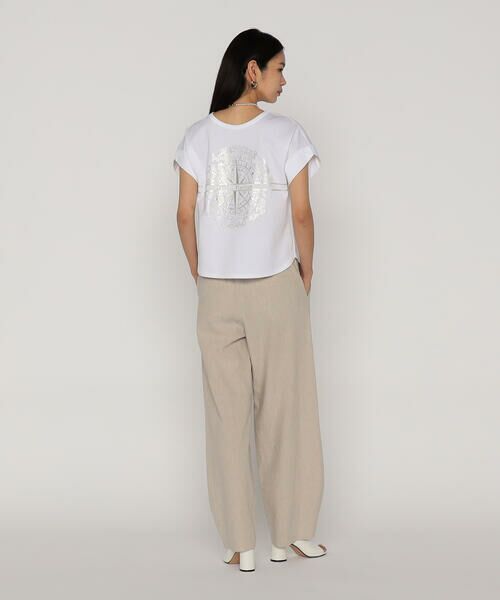 COMME CA PLATINUM / コムサ・プラチナ Tシャツ | コットンハイゲージポンチ ロゴプルオーバー | 詳細2