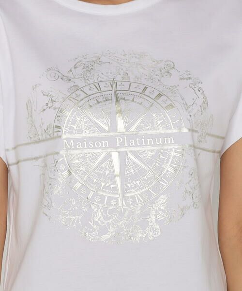 COMME CA PLATINUM / コムサ・プラチナ Tシャツ | コットンハイゲージポンチ ロゴプルオーバー | 詳細17