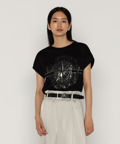 COMME CA PLATINUM / コムサ・プラチナ Tシャツ | コットンハイゲージポンチ ロゴプルオーバー | 詳細20