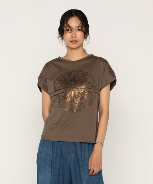 COMME CA PLATINUM / コムサ・プラチナ Tシャツ | コットンハイゲージポンチ ロゴプルオーバー | 詳細24