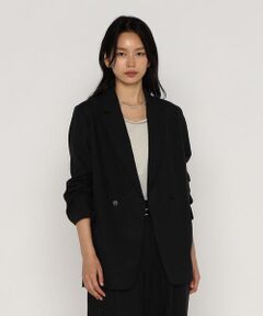 COMME CA PLATINUM / コムサ・プラチナ その他アウター | リネンストレッチ平織り ダブルブレストジャケット