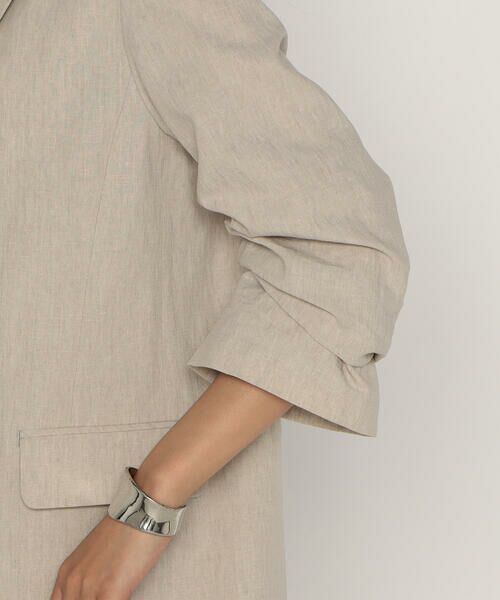 COMME CA PLATINUM / コムサ・プラチナ その他アウター | リネンストレッチ平織り ダブルブレストジャケット | 詳細15