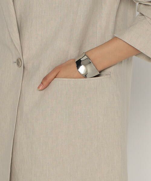 COMME CA PLATINUM / コムサ・プラチナ その他アウター | リネンストレッチ平織り ダブルブレストジャケット | 詳細18