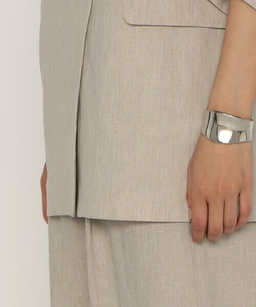 COMME CA PLATINUM / コムサ・プラチナ その他アウター | リネンストレッチ平織り ダブルブレストジャケット | 詳細19