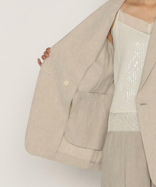 COMME CA PLATINUM / コムサ・プラチナ その他アウター | リネンストレッチ平織り ダブルブレストジャケット | 詳細20