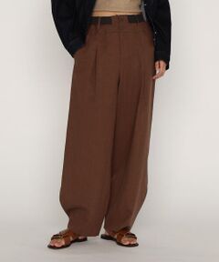 COMME CA PLATINUM / コムサ・プラチナ その他パンツ | リネンストレッチ平織り バレルパンツ