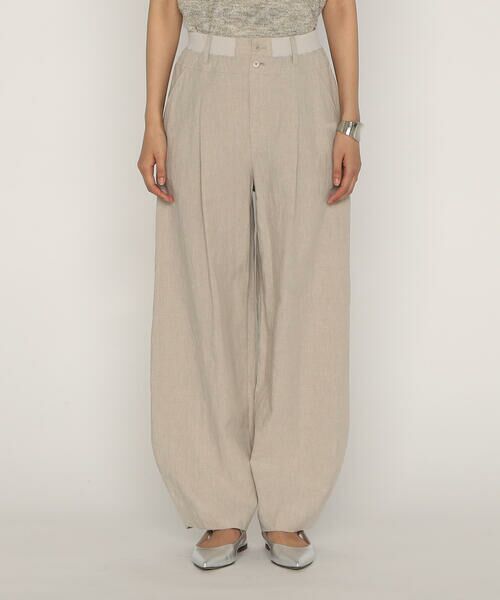 COMME CA PLATINUM / コムサ・プラチナ その他パンツ | リネンストレッチ平織り バレルパンツ | 詳細10
