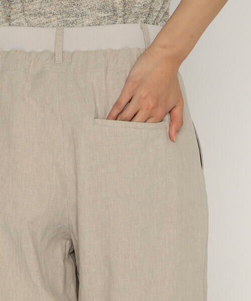 COMME CA PLATINUM / コムサ・プラチナ その他パンツ | リネンストレッチ平織り バレルパンツ | 詳細15
