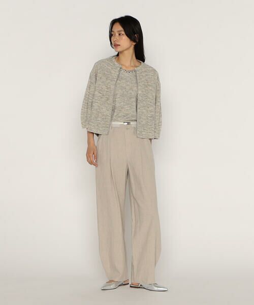 COMME CA PLATINUM / コムサ・プラチナ その他パンツ | リネンストレッチ平織り バレルパンツ | 詳細6