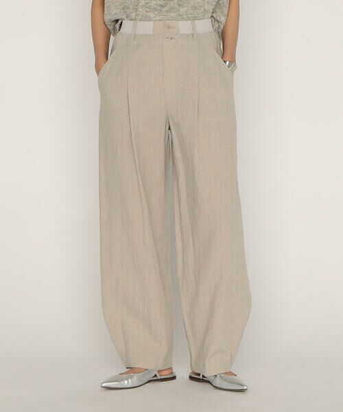 COMME CA PLATINUM / コムサ・プラチナ その他パンツ | リネンストレッチ平織り バレルパンツ | 詳細8