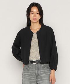 COMME CA PLATINUM / コムサ・プラチナ ブルゾン | リネンストレッチ平織り ブルゾン