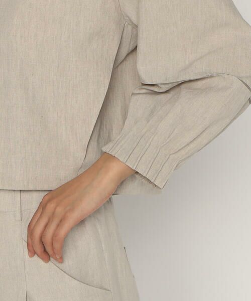 COMME CA PLATINUM / コムサ・プラチナ ブルゾン | リネンストレッチ平織り ブルゾン | 詳細13