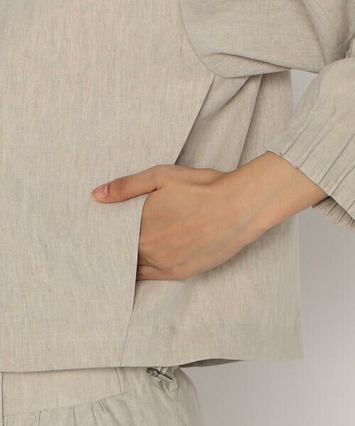 COMME CA PLATINUM / コムサ・プラチナ ブルゾン | リネンストレッチ平織り ブルゾン | 詳細14