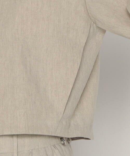 COMME CA PLATINUM / コムサ・プラチナ ブルゾン | リネンストレッチ平織り ブルゾン | 詳細15