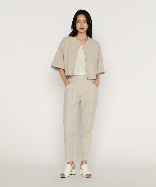 COMME CA PLATINUM / コムサ・プラチナ ブルゾン | リネンストレッチ平織り ブルゾン | 詳細6