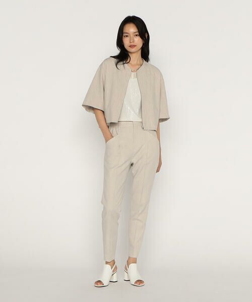 COMME CA PLATINUM / コムサ・プラチナ ブルゾン | リネンストレッチ平織り ブルゾン | 詳細7