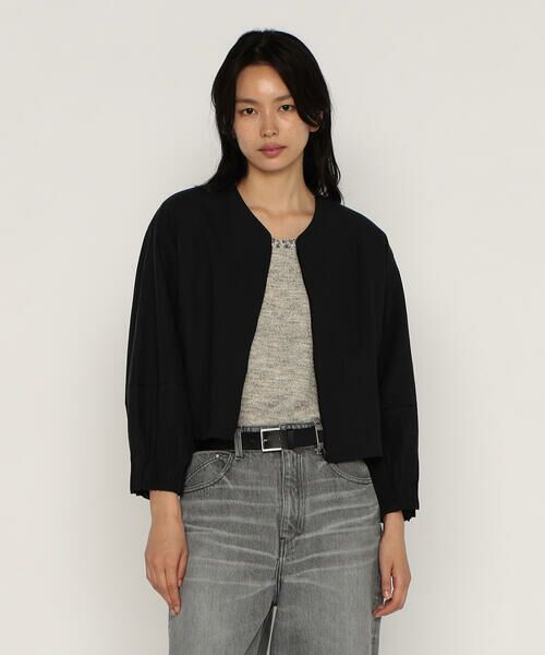 COMME CA PLATINUM / コムサ・プラチナ ブルゾン | リネンストレッチ平織り ブルゾン | 詳細22