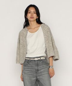 COMME CA PLATINUM / コムサ・プラチナ カーディガン・ボレロ | ファンシーループジャージー クルーネックカーディガン