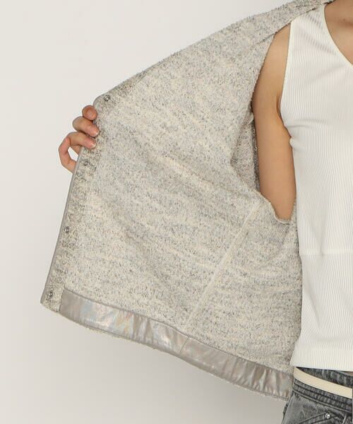 COMME CA PLATINUM / コムサ・プラチナ カーディガン・ボレロ | ファンシーループジャージー クルーネックカーディガン | 詳細12