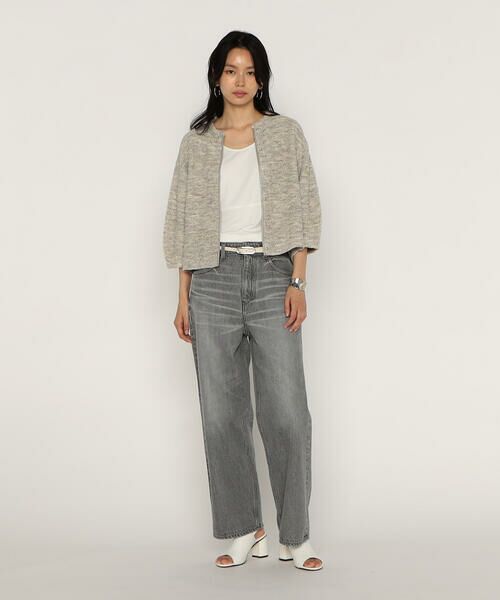 COMME CA PLATINUM / コムサ・プラチナ カーディガン・ボレロ | ファンシーループジャージー クルーネックカーディガン | 詳細2