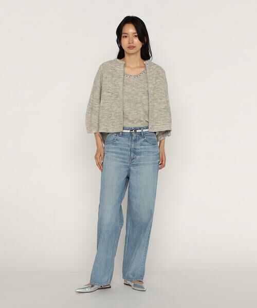 COMME CA PLATINUM / コムサ・プラチナ カーディガン・ボレロ | ファンシーループジャージー クルーネックカーディガン | 詳細4