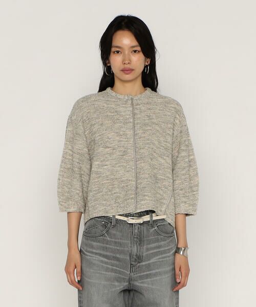 COMME CA PLATINUM / コムサ・プラチナ カーディガン・ボレロ | ファンシーループジャージー クルーネックカーディガン | 詳細6