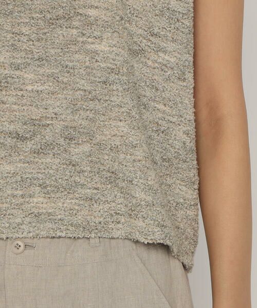 COMME CA PLATINUM / コムサ・プラチナ タンクトップ | ファンシーループジャージー ビジュー付きタンクトップ | 詳細14