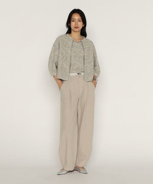 COMME CA PLATINUM / コムサ・プラチナ タンクトップ | ファンシーループジャージー ビジュー付きタンクトップ | 詳細3