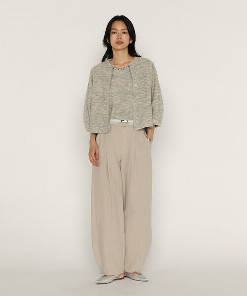 COMME CA PLATINUM / コムサ・プラチナ タンクトップ | ファンシーループジャージー ビジュー付きタンクトップ | 詳細4