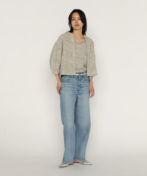 COMME CA PLATINUM / コムサ・プラチナ タンクトップ | ファンシーループジャージー ビジュー付きタンクトップ | 詳細6