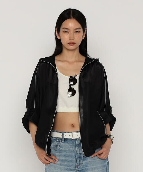 COMME CA PLATINUM/コムサ・プラチナ サンベールカラミ アノラック 05:ブラック 15号 COMME CA PLATINUM/コムサ・プラチナ サンベールカラミ アノラック 05:ブラック 15号