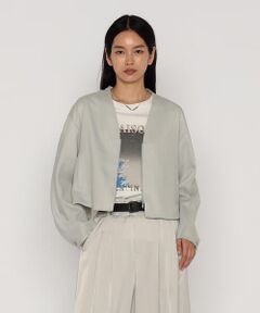 COMME CA PLATINUM / コムサ・プラチナ ブルゾン | サンベールライトカラミ織り ブルゾン