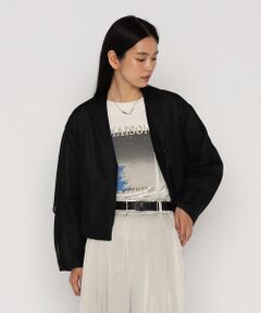 COMME CA PLATINUM / コムサ・プラチナ ブルゾン | サンベールライトカラミ織り ブルゾン