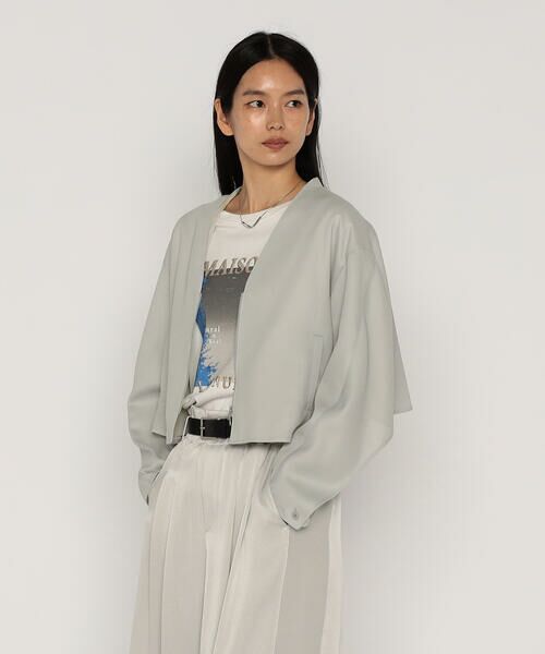 COMME CA PLATINUM / コムサ・プラチナ ブルゾン | サンベールライトカラミ織り ブルゾン | 詳細4