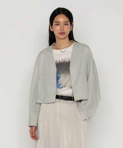 COMME CA PLATINUM / コムサ・プラチナ ブルゾン | サンベールライトカラミ織り ブルゾン | 詳細5