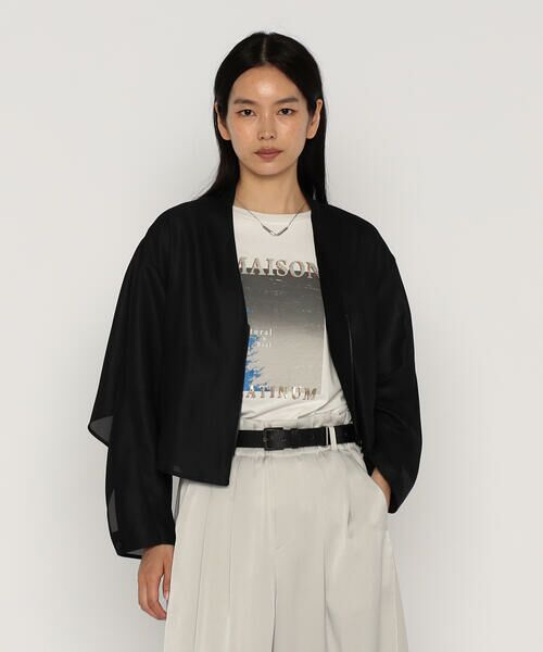 COMME CA PLATINUM / コムサ・プラチナ ブルゾン | サンベールライトカラミ織り ブルゾン | 詳細12