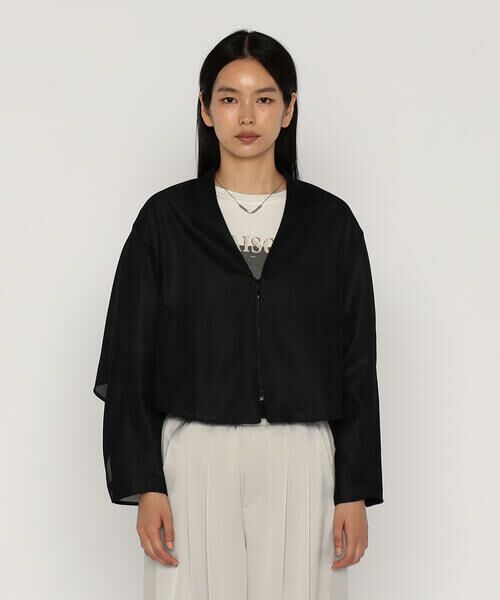 COMME CA PLATINUM / コムサ・プラチナ ブルゾン | サンベールライトカラミ織り ブルゾン | 詳細16