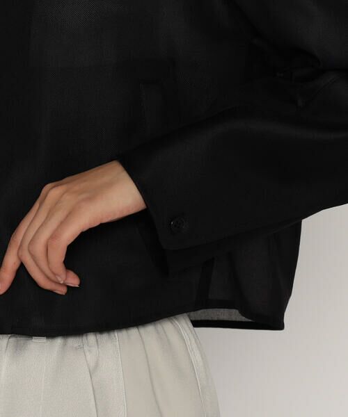 COMME CA PLATINUM / コムサ・プラチナ ブルゾン | サンベールライトカラミ織り ブルゾン | 詳細20