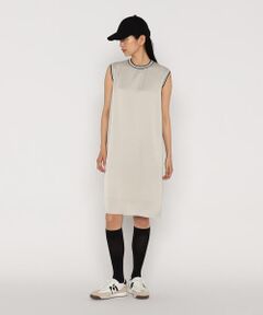 COMME CA PLATINUM / コムサ・プラチナ ロング・マキシ丈ワンピース | トリアセテート/キュプラ サテンジョーゼット ドレス